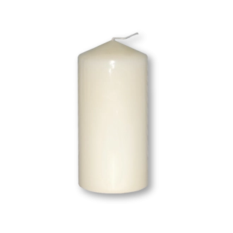 Candela inodore 6 x 12 cm avorio