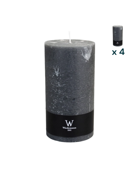 Candela marble Wiedemann XL grigio - CONF. RISPARMIO 4 PEZZI