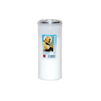 Lumino votivo bianco Padre Pio T.40/K