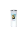 Lumino votivo bianco Padre Pio T.40/K