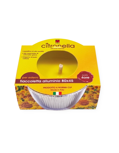 Fiaccoletta alluminio citronella