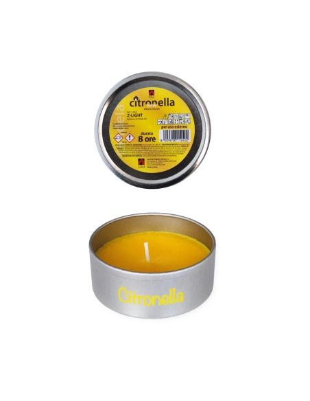 Z-Light fiaccola lattina da esterno citronella