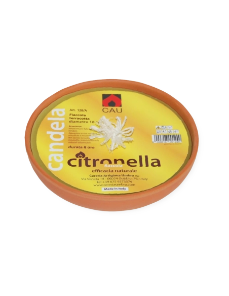 Fiaccola terracotta citronella d. cm 18