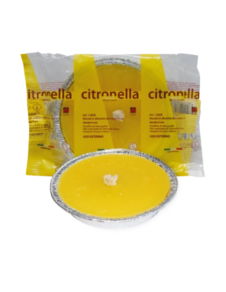 Fiaccola alluminio citronella d. cm 14