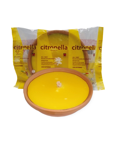 Fiaccola terracotta citronella d. cm 15
