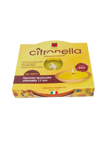 Fiaccola terracotta citronella d. cm 17