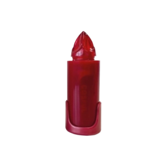 Lumino elettrico candela 120gg rosso con appendino