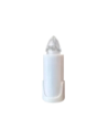 Lumino elettrico candela 120gg bianco con appendino