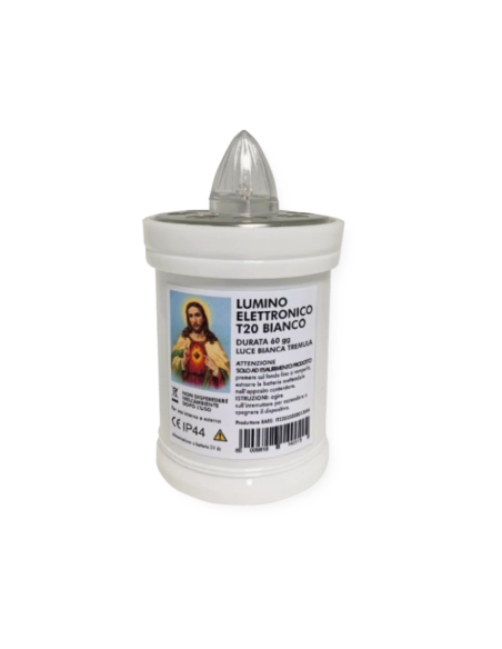 Lumino elettrico 60 gg bianco luce tremula T.20
