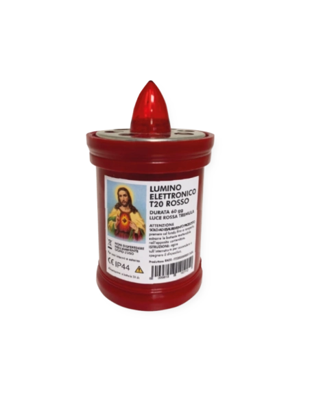 Lumino elettrico 60 gg rosso luce tremula T.20