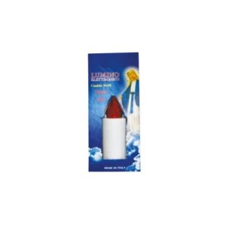 Lumino elettrico candela 365 gg bianco luce rossa