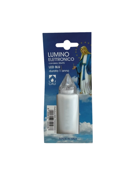 Lumino elettrico candela 365 gg bianco luce blu