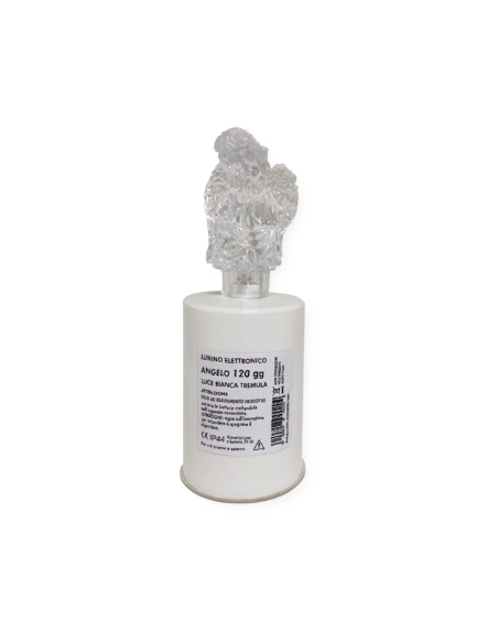 Lumino elettrico angelo 120 gg luce bianca tremula