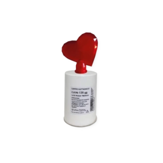 Lumino elettrico cuore 120 gg luce rossa tremula