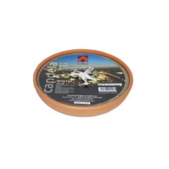 Fiaccola terracotta in ciotola d. cm 18