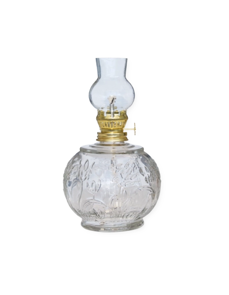 Lampada ad olio 500 ml rotonda trasparente