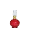 Lampada ad olio 500 ml rotonda rossa