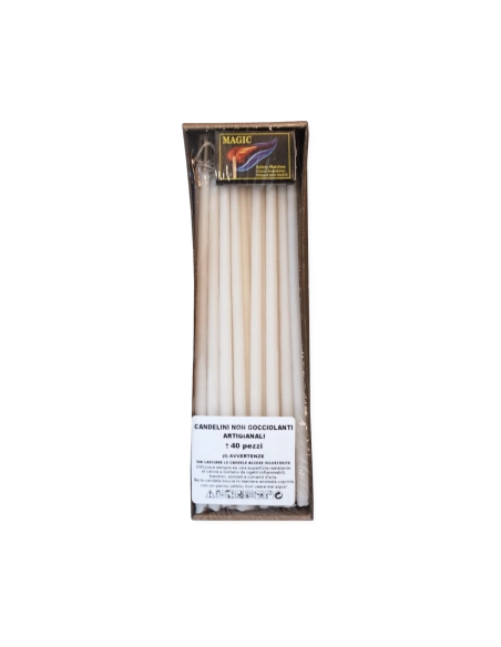 Candeline non gocciolanti (confezione 40 pezzi)