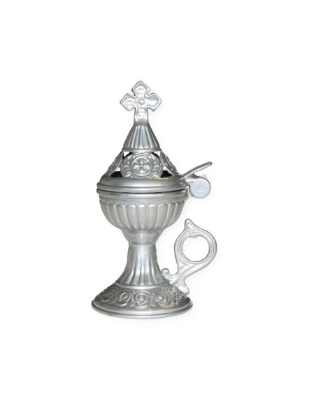 Bruciatore per incenso color argento