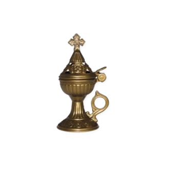 Bruciatore per incenso color ottone