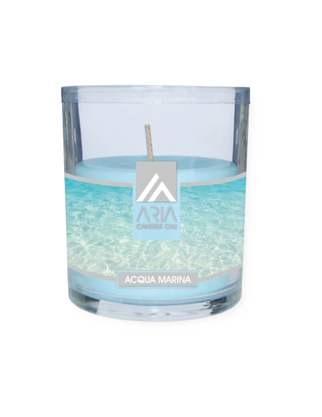 Candela Aria in vetro Acqua marina