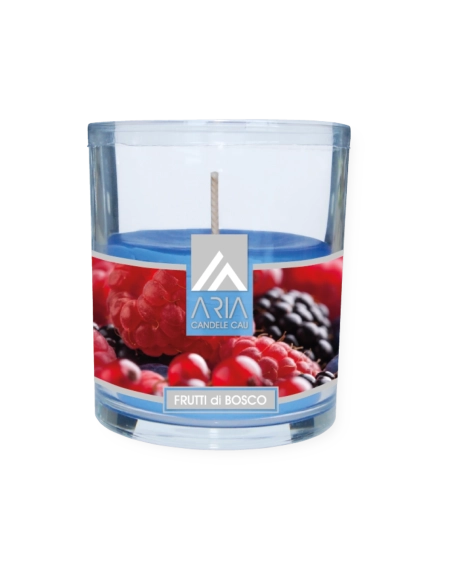 Candela Aria in vetro Frutti di bosco