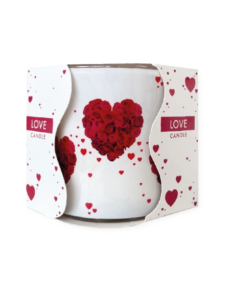 Candela Aria in vetro Amore 1