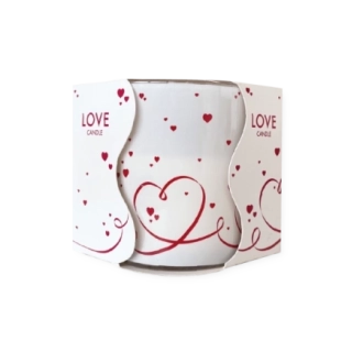 Candela Aria in vetro Amore 2