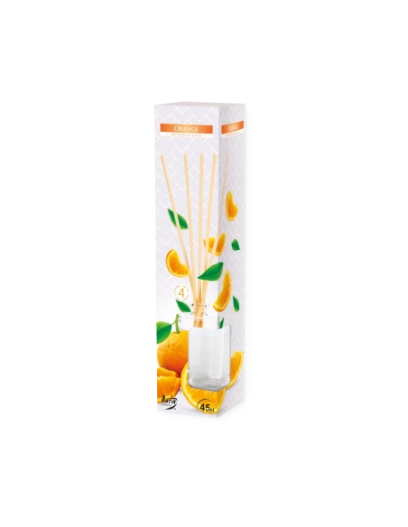 Diffusore di profumo con bastoncini arancia