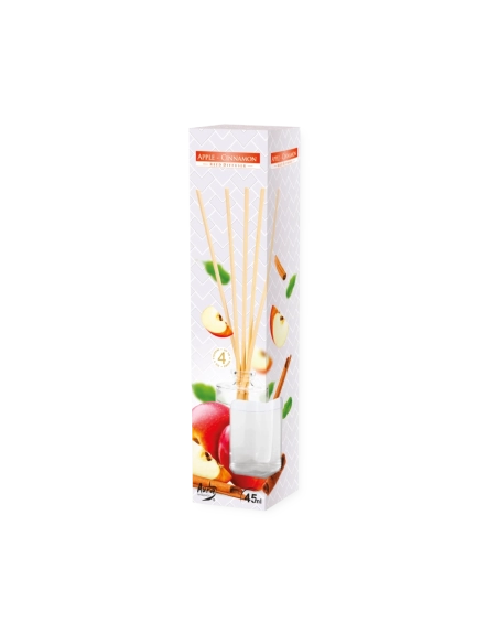 Diffusore di profumo con bastoncini mela e cannella