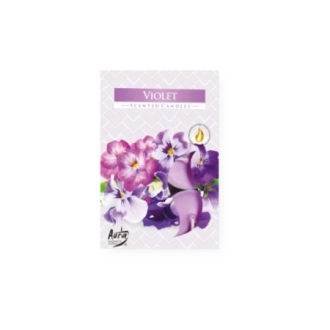Tealights profumate violetta (confezione 6 pezzi)