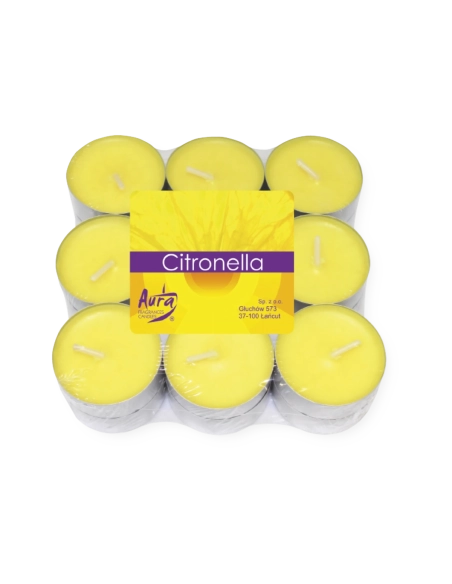 Tealights citronella (confezione 18 pezzi)