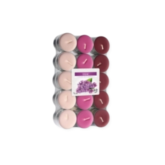 Tealights profumate lillà (confezione 30 pezzi)