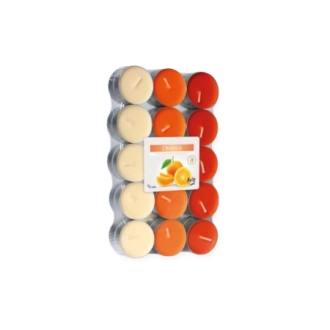 Tealights profumate arancia (confezione 30 pezzi)