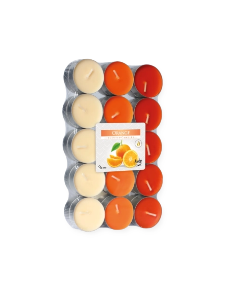 Tealights profumate arancia (confezione 30 pezzi)