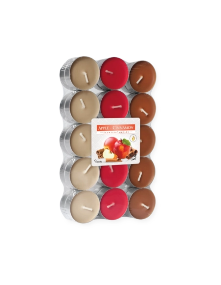 Tealights profumate mela cannella (confezione 30 pezzi)