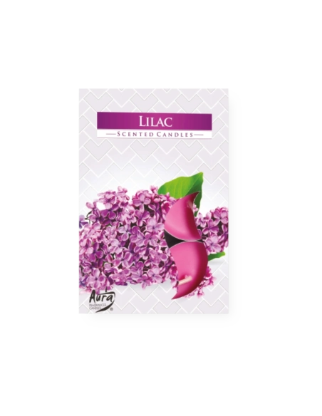 Tealights profumate lillà (confezione 6 pezzi)