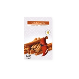 Tealights profumate cannella (confezione 6 pezzi)
