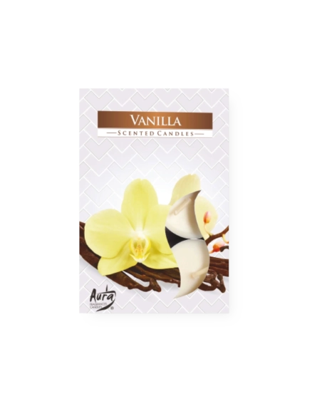 Tealights profumate vaniglia (confezione 6 pezzi)