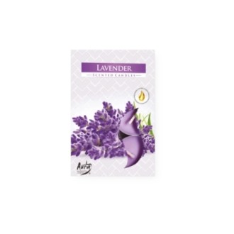Tealights profumate lavanda (confezione 6 pezzi)