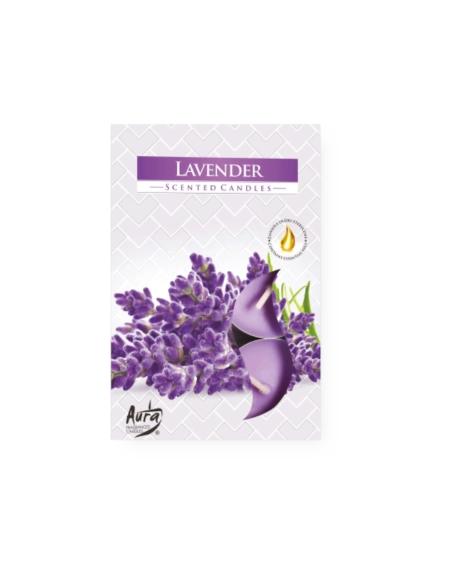 Tealights profumate lavanda (confezione 6 pezzi)