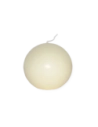 Candela sfera 8 cm avorio