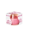 Candela in vetro profumata alla rosa