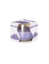 Candela in vetro profumata alla lavanda