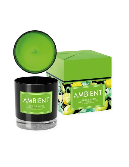 Candela profumata vetro Ambient Citrus & Herbs