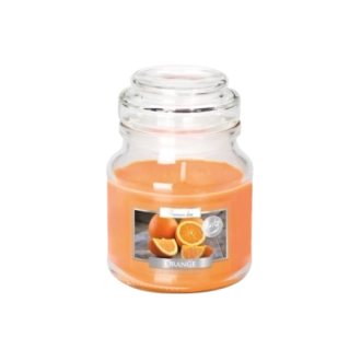 Candela profumata con coperchio all’arancia
