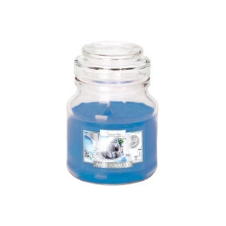 Candela profumata con coperchio mangia fumo