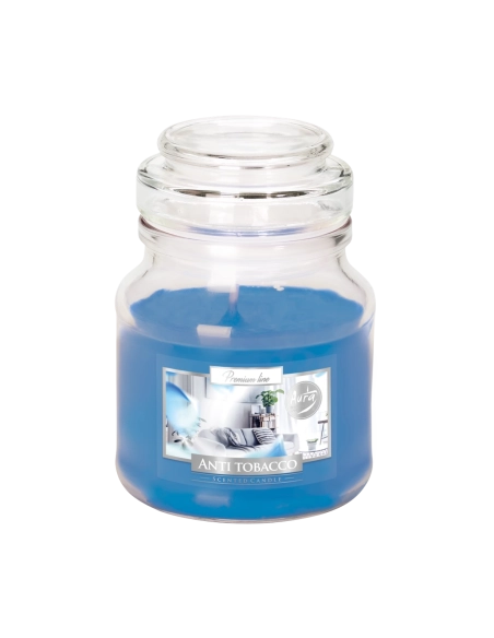 Candela profumata con coperchio mangia fumo