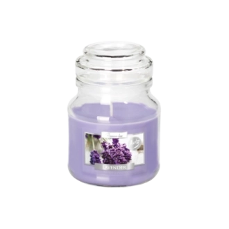 Candela profumata con coperchio alla lavanda