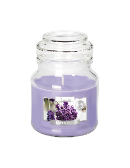 Candela profumata con coperchio alla lavanda